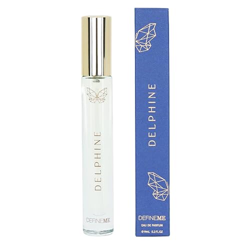 DefineMe Delphine Perfume, Travel Size, 0.3 fl oz, Floral and Woody Fragrance with Lilac, Gardenia, Ylang Ylang & Coconut Notes, Perfumes for Women Beauty & Personal Care DefineMe