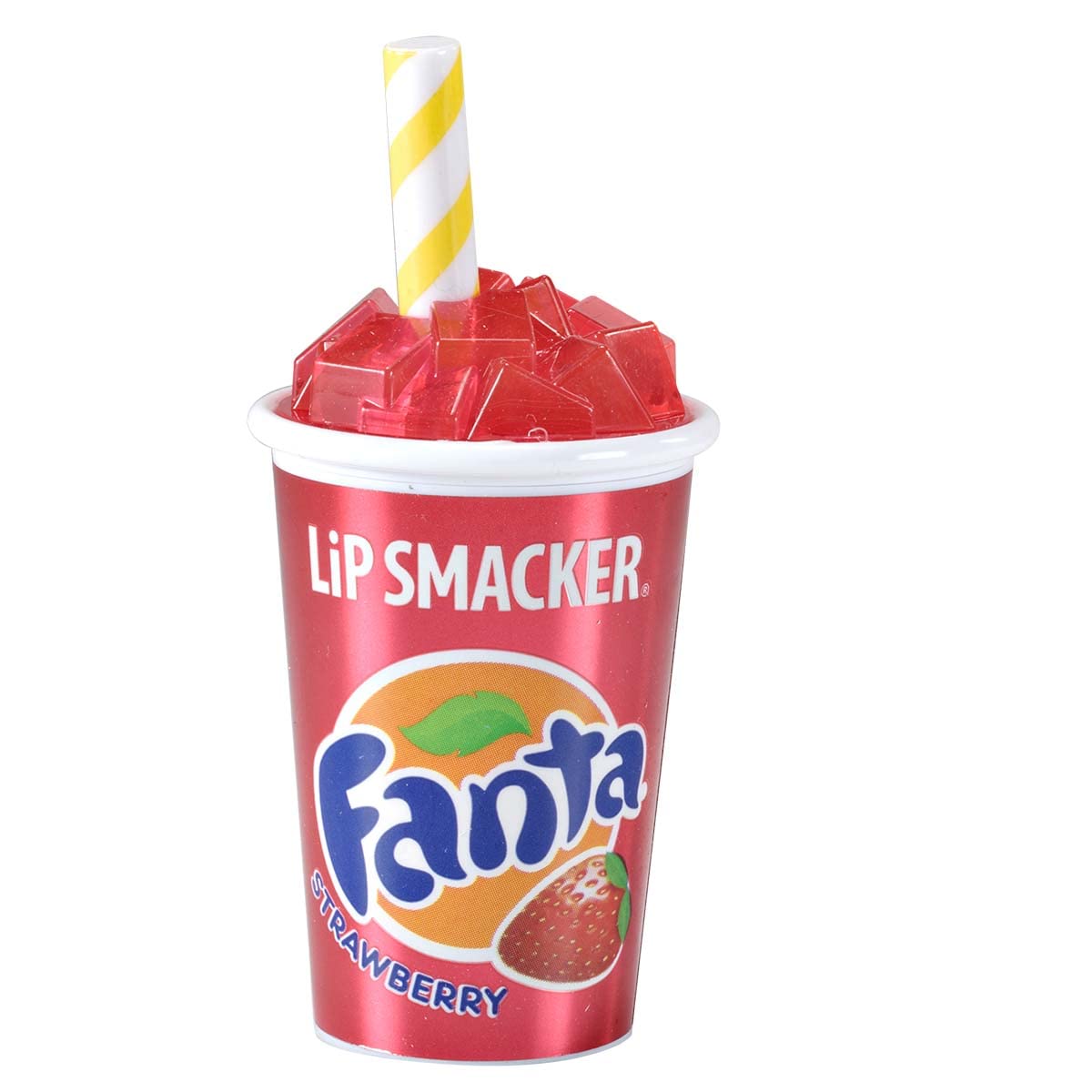 Lip Smacker Coca Cola Lip Balm, Moisturizing, Collectible Beverage Cup Design, Sheer Finish for Smooth Lips - Strawberry Fanta Beauty & Personal Care Lip Smackers