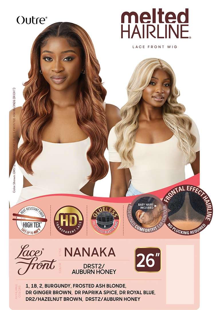 Outre Lace Front Wig - Melted Hairline - Nanaka (DR PAPRIKA SPICE)