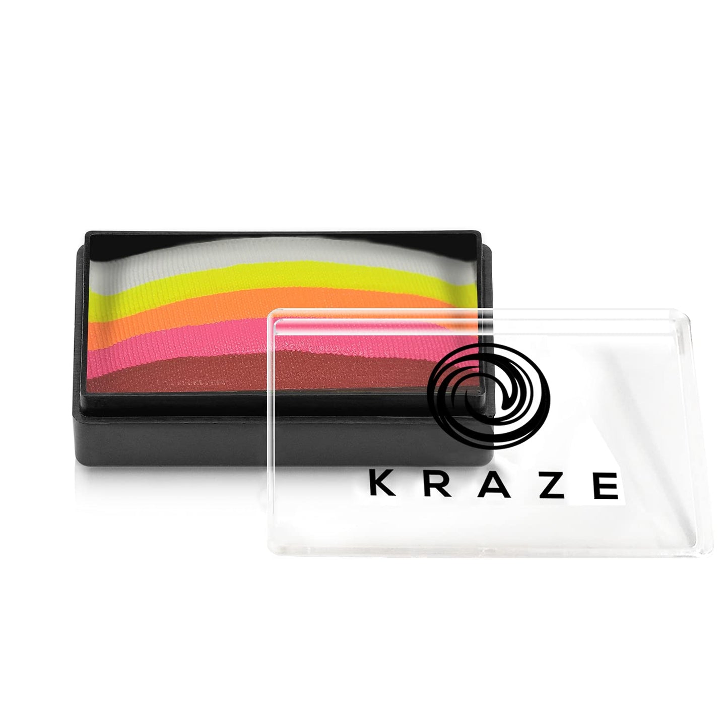 Kraze FX Dome Stroke - Burning Heart (25 gm), Professional 1-Stroke Split Cake, Hypoallergenic, Non-Toxic, Water Activated Face & Body Painting Makeup Beauty & Personal Care Kraze FX