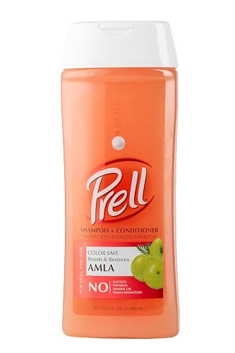 Prell AMLA Boosts & Restores Color Safe Shampoo & Conditioner for Dull, Fine Hair 13.5 fl.oz, 2 Pack Beauty & Personal Care Prell