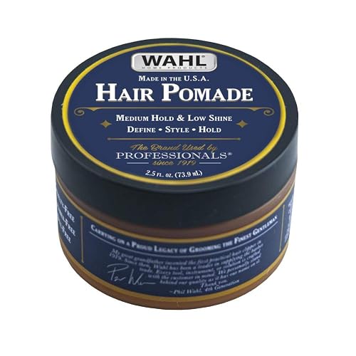 Wahl Hair Pomade for Styling with Essential Manuka/Meadowfoam Seed/Clove & Moringa Oil for Control Hold Shine - Model 805611A Beauty & Personal Care Wahl