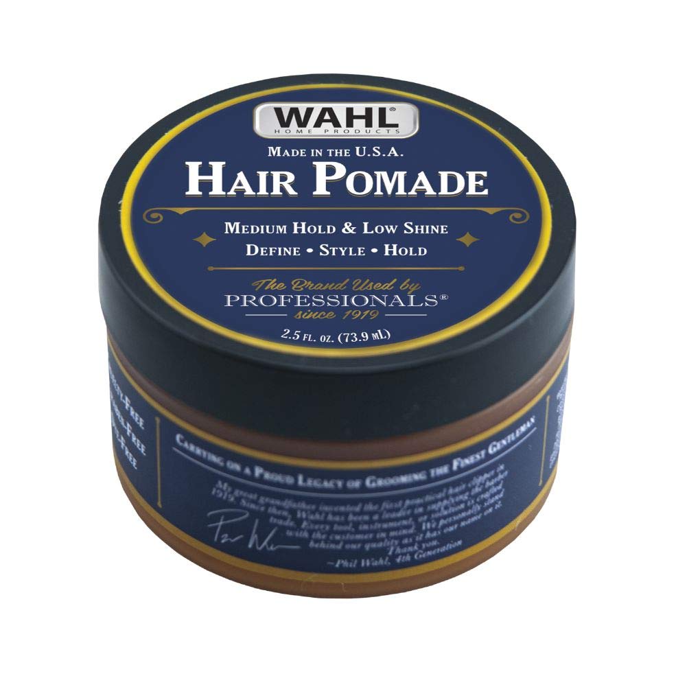 Wahl Hair Pomade for Styling with Essential Manuka/Meadowfoam Seed/Clove & Moringa Oil for Control Hold Shine - Model 805611A Beauty & Personal Care Wahl