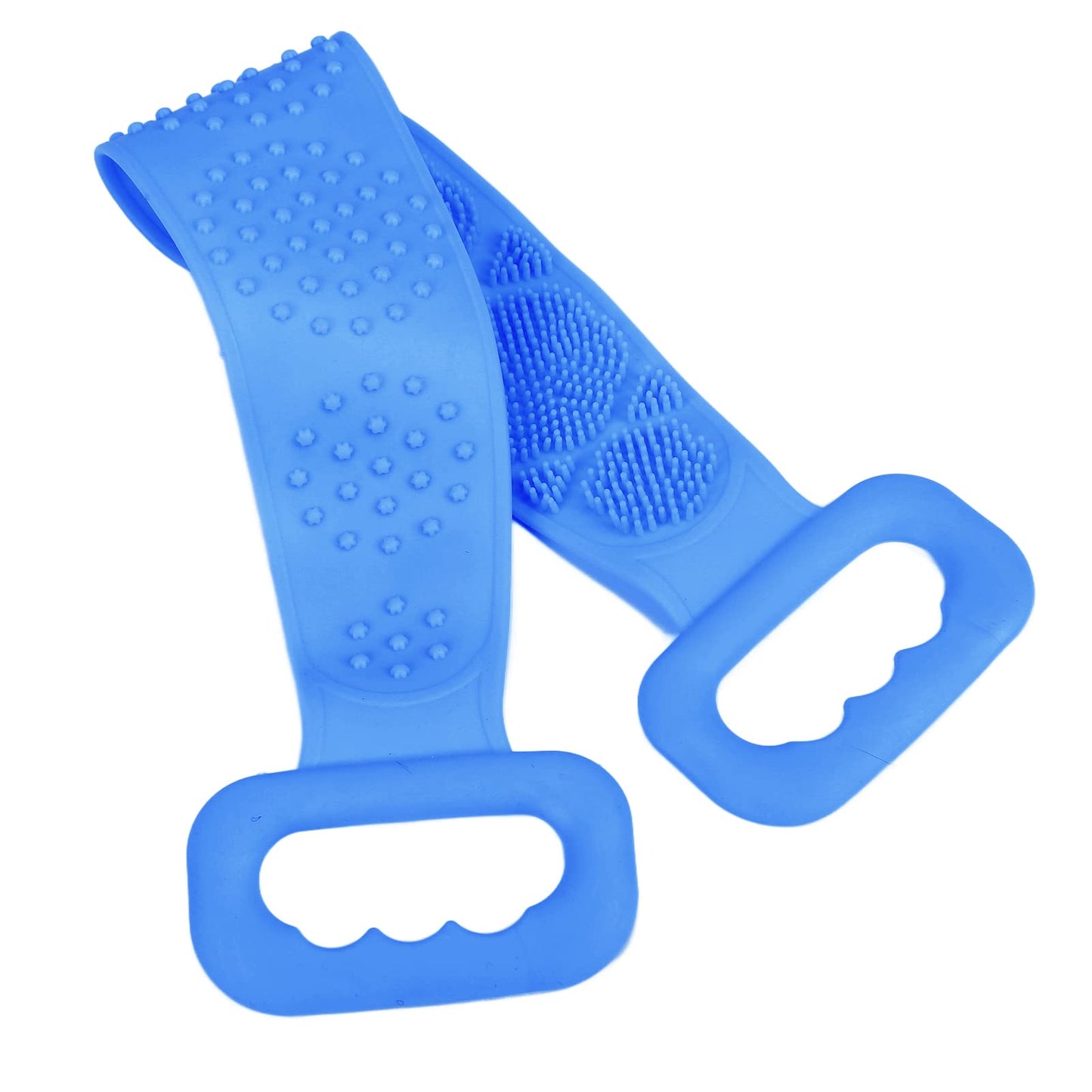 YUYTE Silicone Back Scrubber Brushfor Shower,Dual Sided Bath Body Scrubber,Shower Brush Washer Extra Long with Handle,Back Applicator,Exfoliating Back Beauty and Personal Care YUYTE