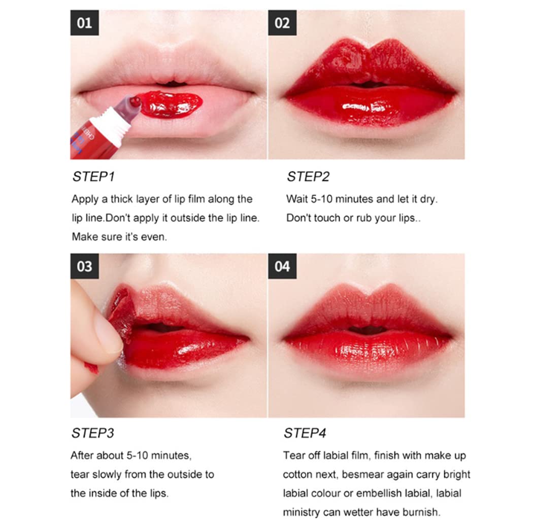 VeniCare Lip Stain Lip Gloss 6 Colors Tattoo Magic Color Peel Off Mask Tint Long Lasting Waterproof Beauty & Personal Care VeniCare