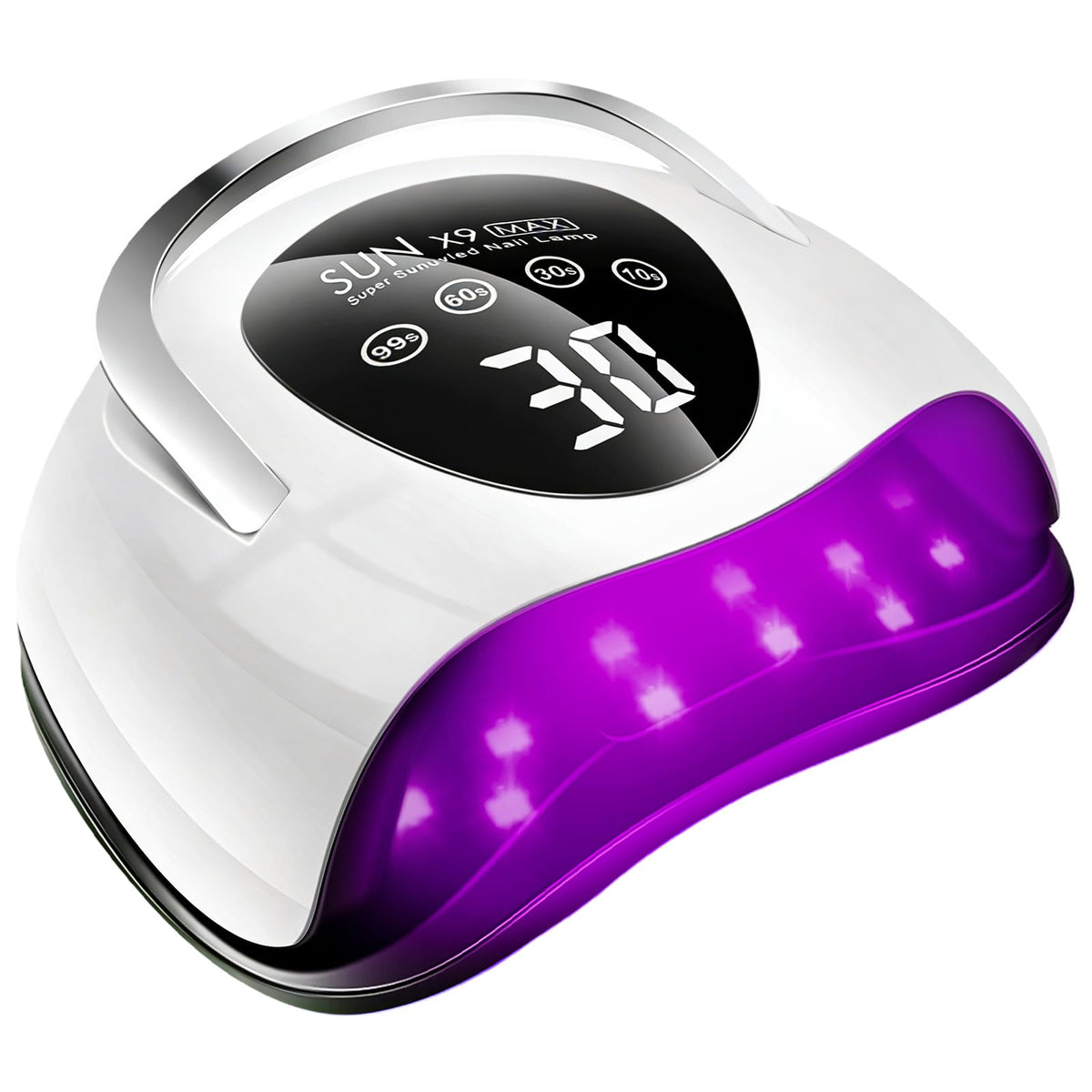 LadyMisty 268W UV LED Nail Lamp, 2026 Upgrade UV Light for Gel Nails with 57 Beads, Nail Dryer with 4 Timer Setting & LCD Touch Display, Professional