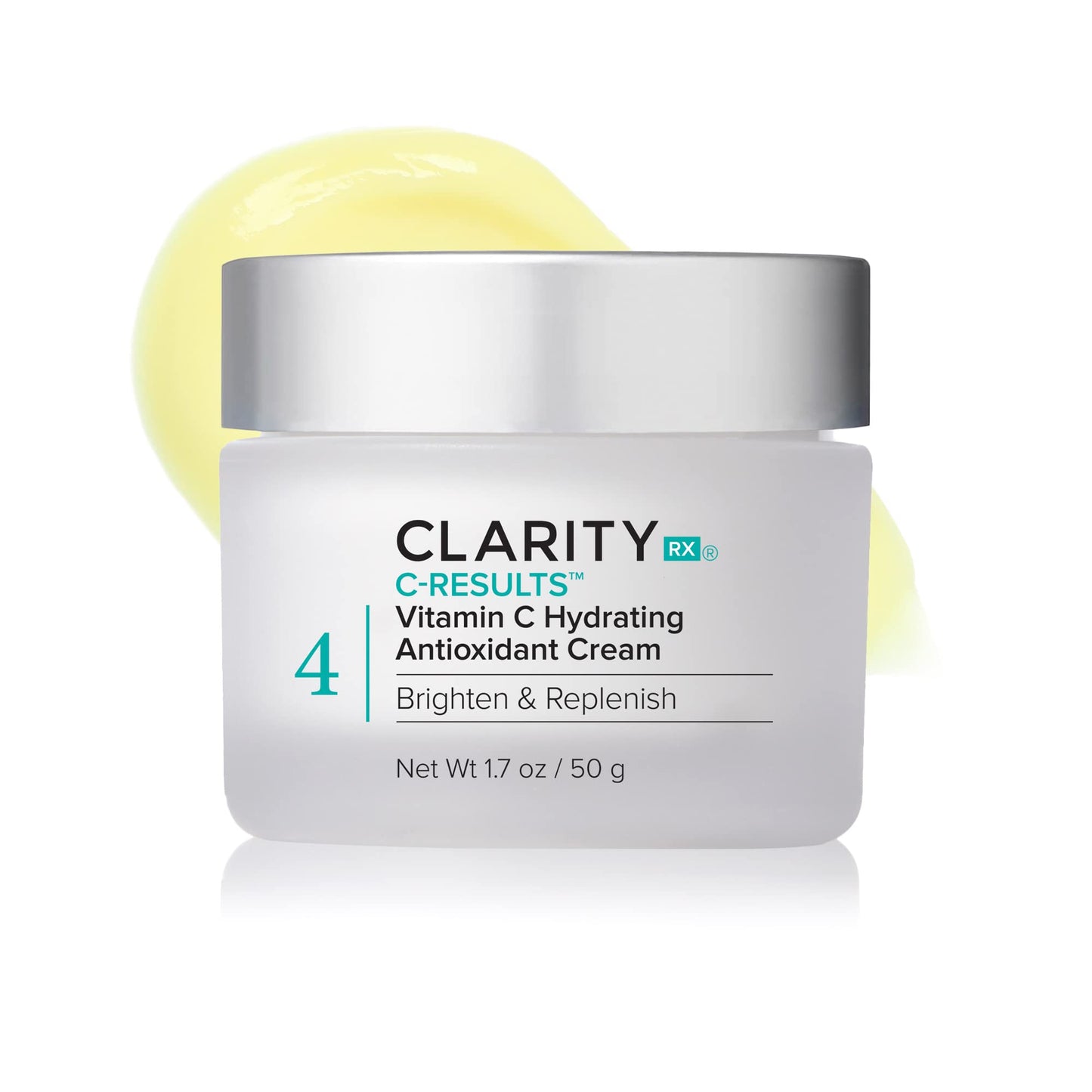 ClarityRx C-Results Vitamin C Hydrating Antioxidant Face Cream, Natural Plant-Based Anti-Aging Facial Moisturizer for Brighter Skin (1.7 oz) Beauty & Personal Care ClarityRx