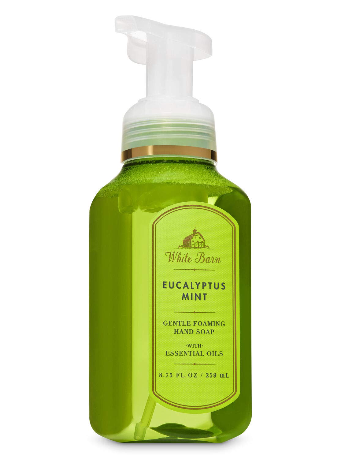 White Barn Eucalyptus Mint Gentle Foaming Hand Soap New Packaging Beauty & Personal Care Bath & Body Works