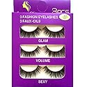 Sunniess Hair Imported Korea Fiber Faux Mink False Eye lashes Handmade Reusable Long Cross Volume Dramatic Lashes Natural Look Makeup Thick Black Fake Beauty & Personal Care Sunniess Hair