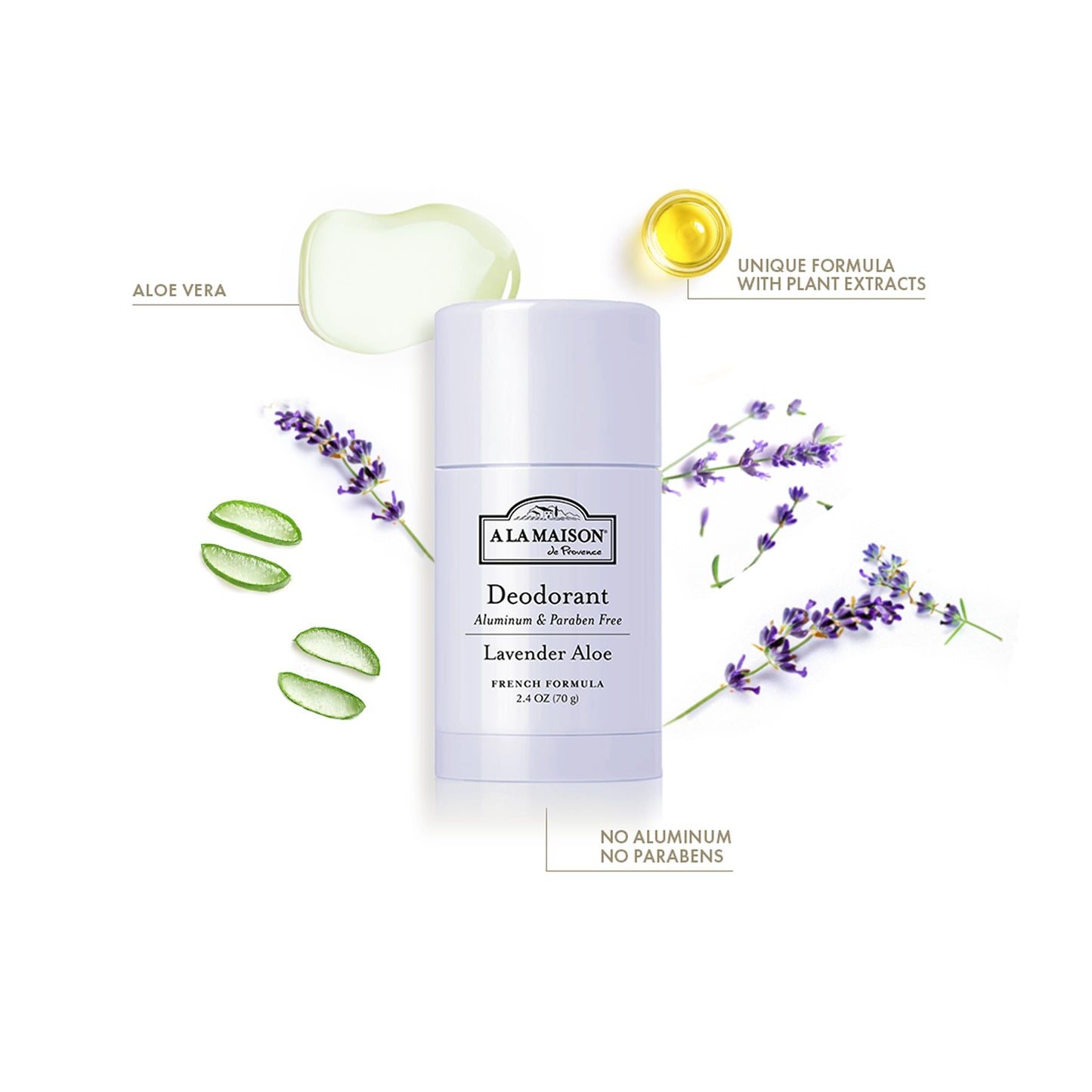 A La Maison Lavender Aloe Aluminum Free Deodorant for Women and Men - Natural Deodorant Beauty and Personal Care A LA MAISON