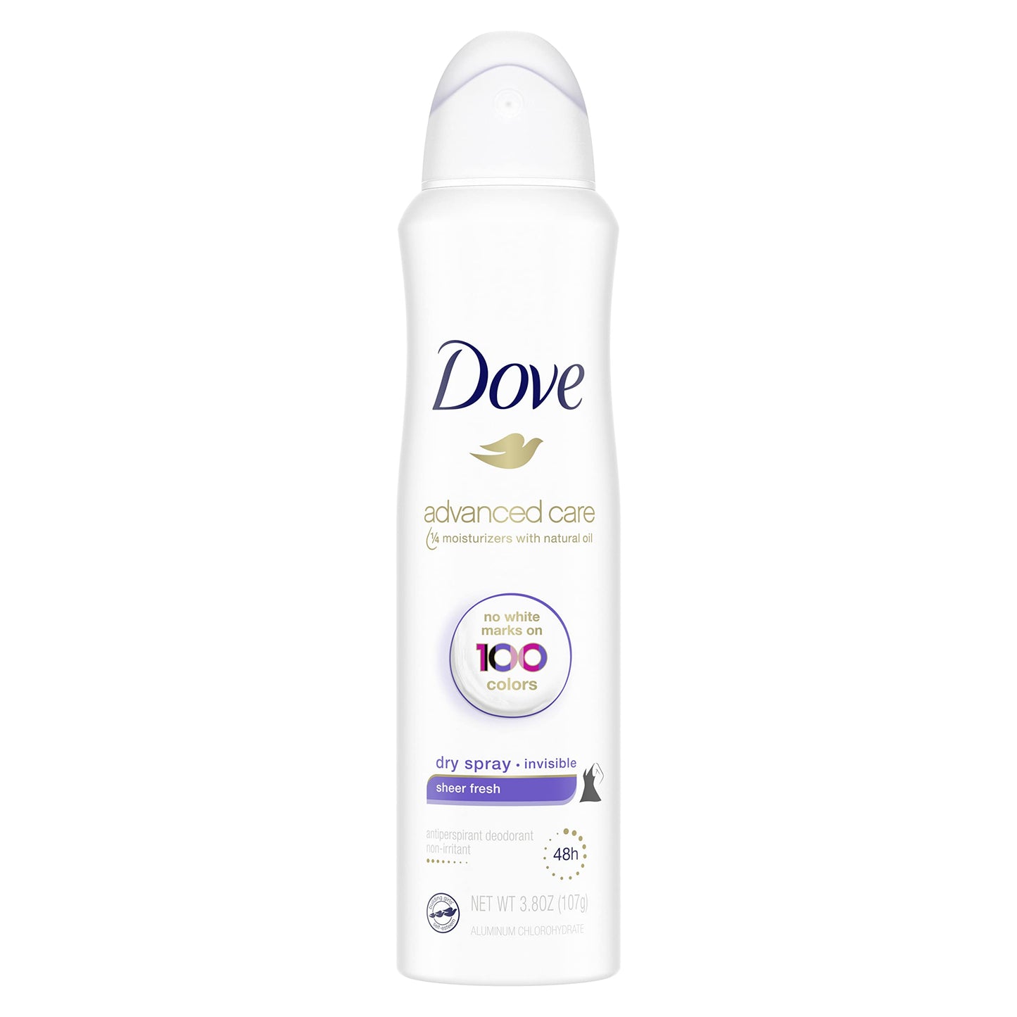 Dove Invisible Antiperspirant Deodorant Dry Spray ¼ Moisturizers Sheer Fresh 48-Hour Sweat and Body Odor Protecting Deodorant for Women 3.8 oz Beauty and Personal Care Dove