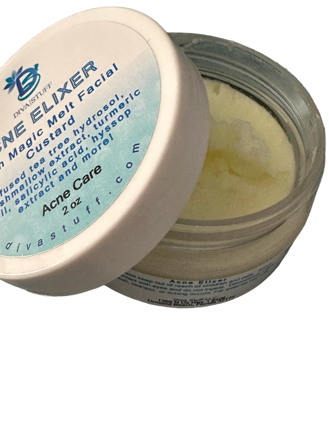 Diva Stuff Acne Facial Elixir, Magically Melts Into the Skin, High Water Content With Hyaluronic Acid to Help Keep Acne Prone Skin Moisturized Yet Beauty & Personal Care Diva Stuff