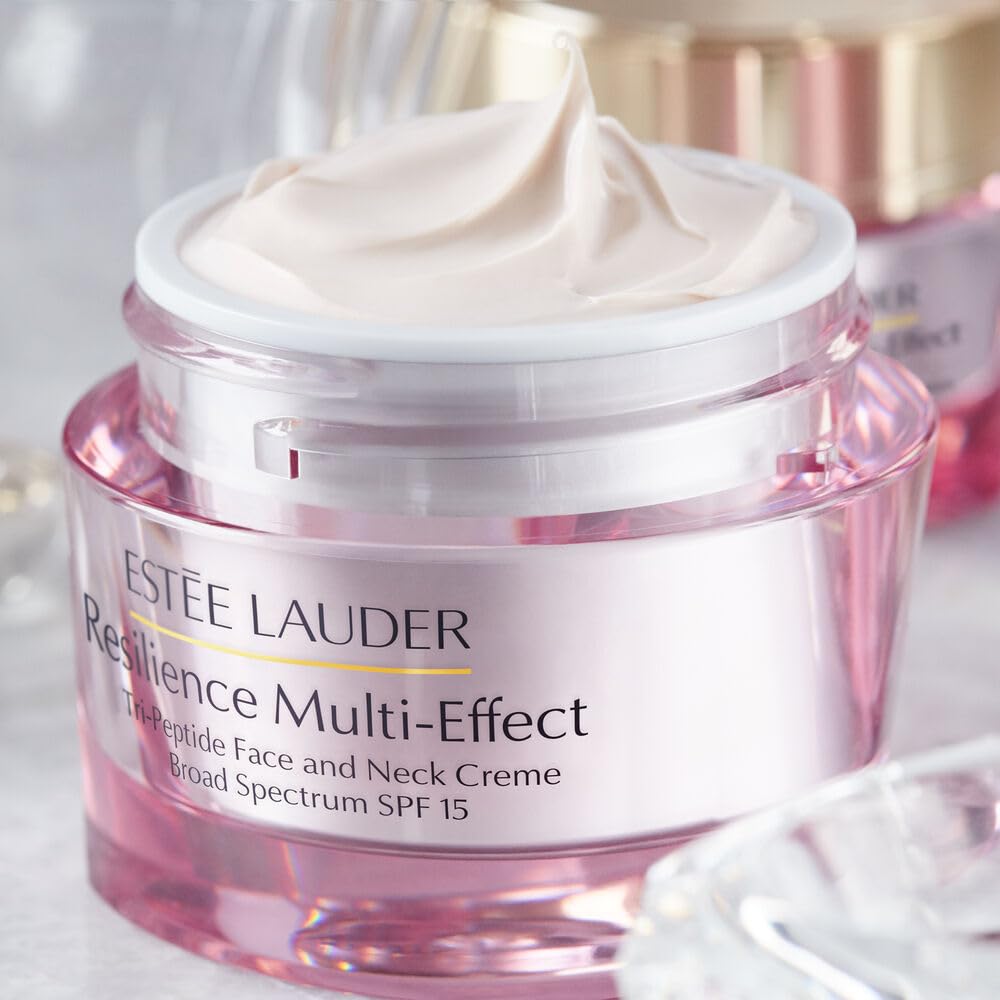 Estée Lauder Resilience Multi-Effect Tri-Peptide Face and Neck Cream Moisturizer SPF 15 for Normal/Combination Skin | Plumping & Anti-Aging, 1.7 Ounce Beauty & Personal Care Estée Lauder