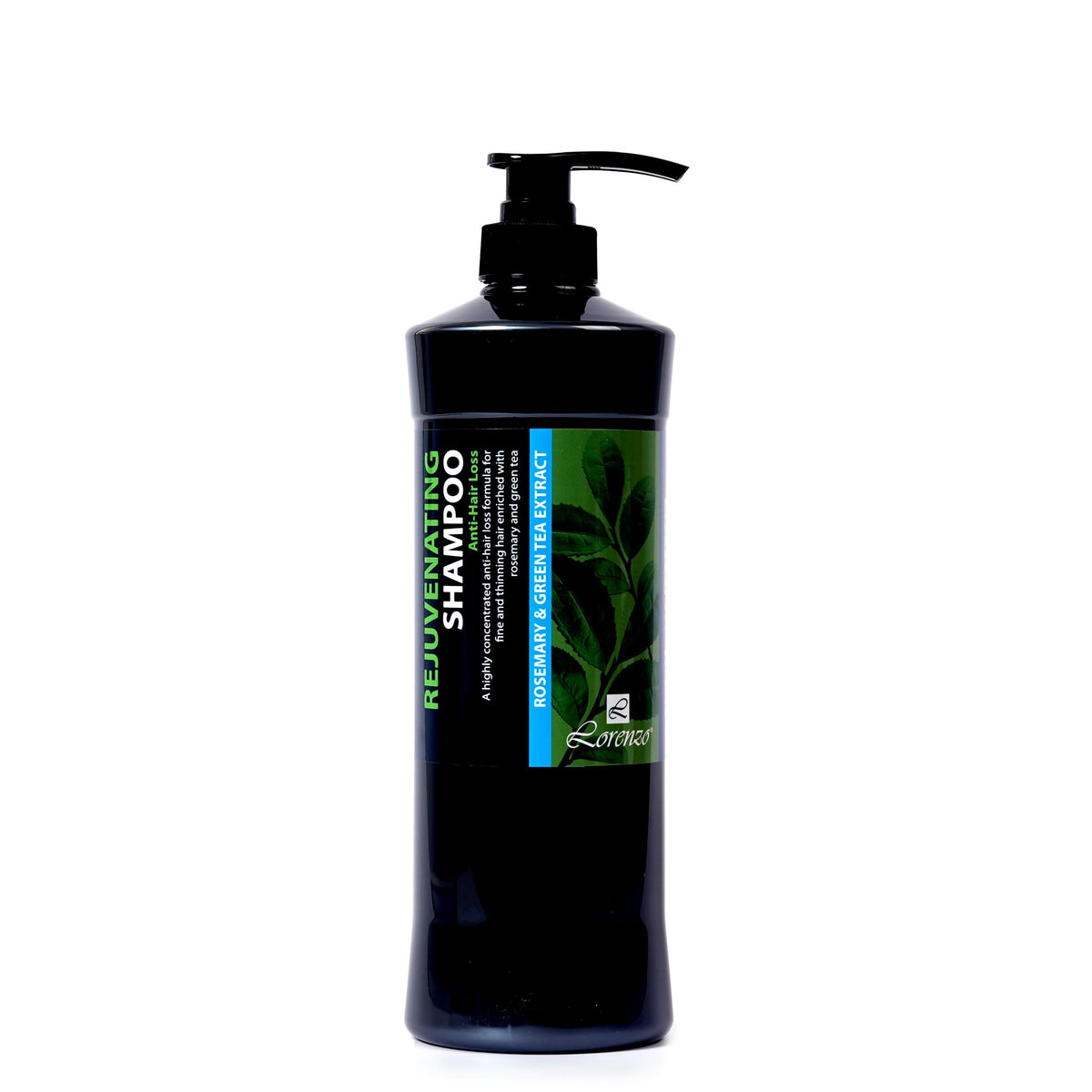 L Lorenzo Rejuvenating Shampoo 33.78fl.oz/1000ml | A highly concentrated Anti-Hair Loss Formula | Rosemary & Green Tea