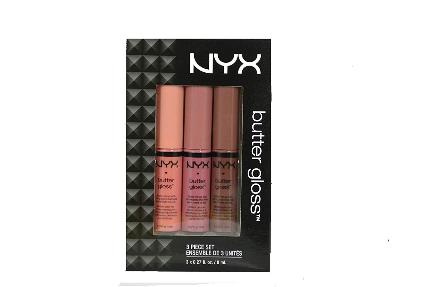 NYX Butter Lip Gloss Set 3 (Creme Brulee, Angel Food Cake and Ginger Snap) Beauty & Personal Care NYX PROFESSIONAL MAKEUP