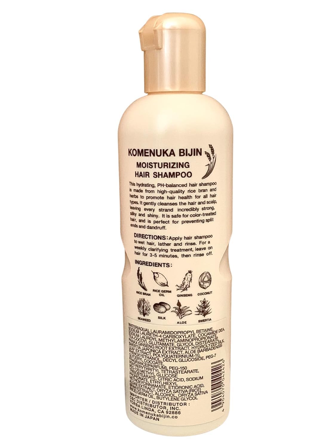 Komenuka Bijin Moisturizing Hair Shampoo and Hair Treatment / Conditioner, No PARABENS and SULFATES Beauty & Personal Care Komenuka Bijin