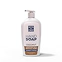 Kiss My Face Coconut Hand Soap, Tropical Moisture Cleanse, With Added Yarrow And Coconut Water, Easy To Use Hand Soap Pump, Coconut Scented, Cruelty Beauty & Personal Care Kiss My Face