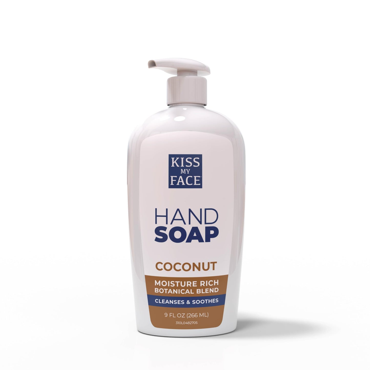 Kiss My Face Coconut Hand Soap, Tropical Moisture Cleanse, With Added Yarrow And Coconut Water, Easy To Use Hand Soap Pump, Coconut Scented, Cruelty Beauty & Personal Care Kiss My Face