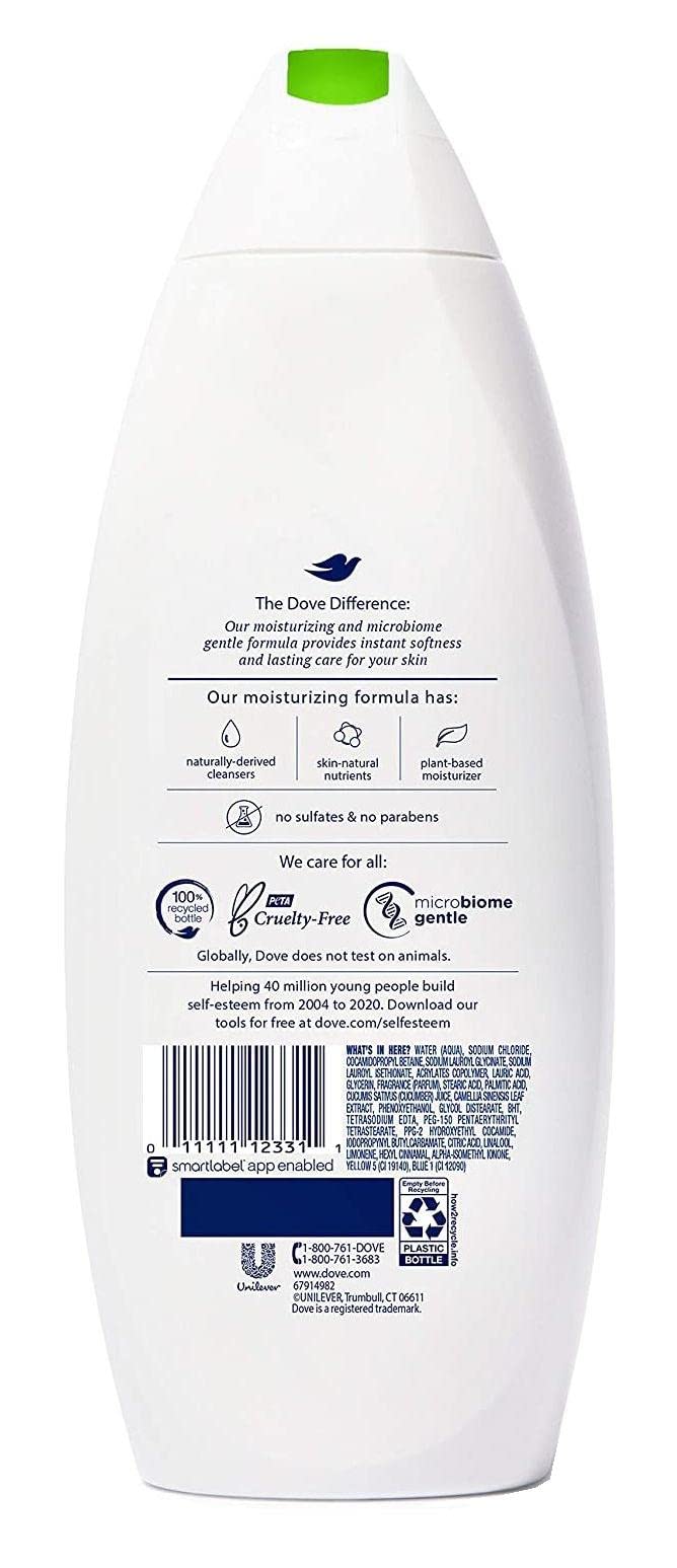 Dove go fresh Body Wash Cucumber and Green Tea 22 oz ( Pack of 6) Beauty & Personal Care Dove