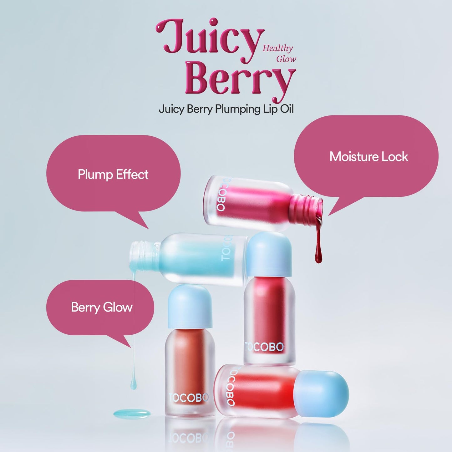 TOCOBO Korean Skincare Juicy Berry Plumping Lip Oil (00 Frozen Berry) Beauty and Personal Care TOCOBO