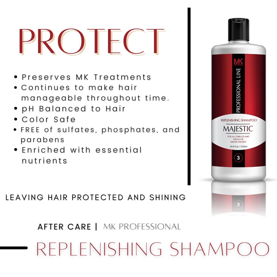 MK Hair Protein Therapy 1000 ml /33.8 Fl Oz KIT - Formaldehyde Free Beauty & Personal Care MAJESTIC KERATIN