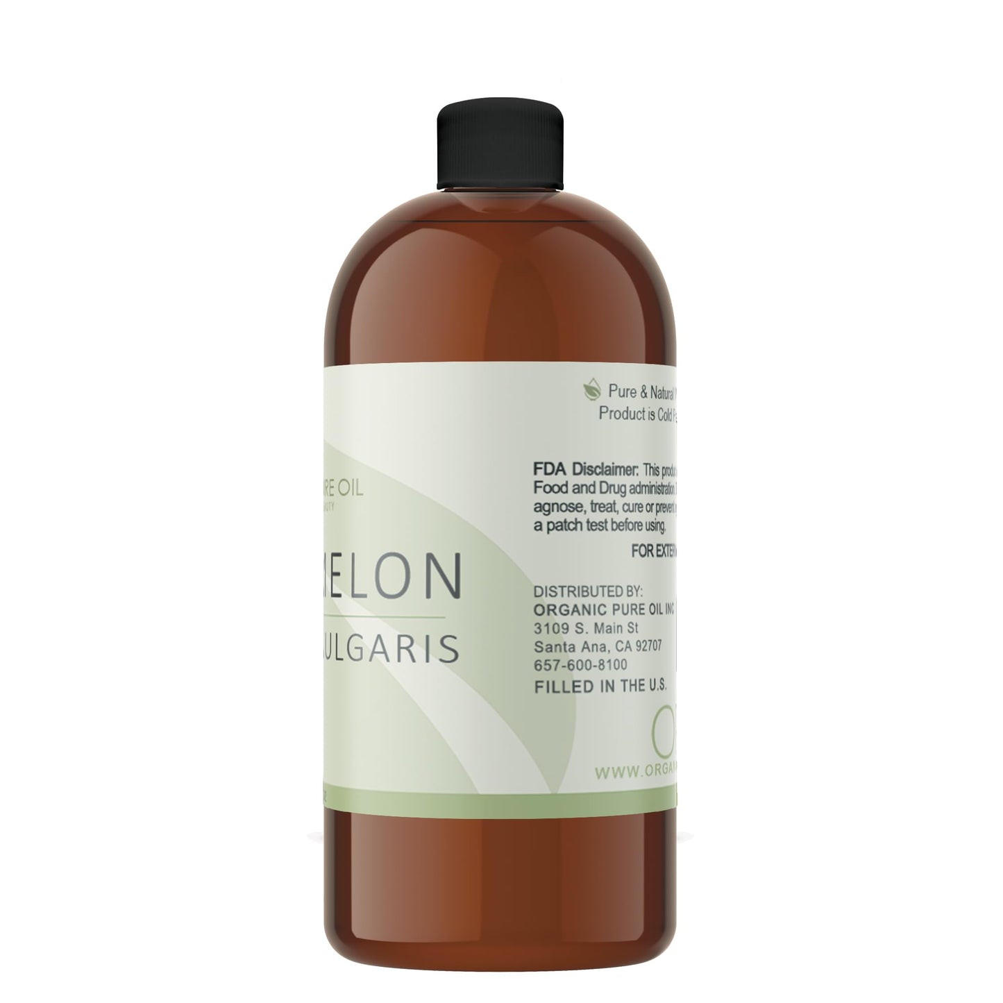 Watermelon Seed Oil - 32 oz - 100% Pure, Unrefined, All Natural, Non GMO, Bulk, Organically Sourced, Vegan, Carrier Oil for Face Scalp Hair Skin Nails Beauty & Personal Care OPO