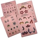 HNShining Face and Body Paint Practice Board With Various Patterns - Reusable Exercise Template and Skill Sheet Beauty & Personal Care HNShining