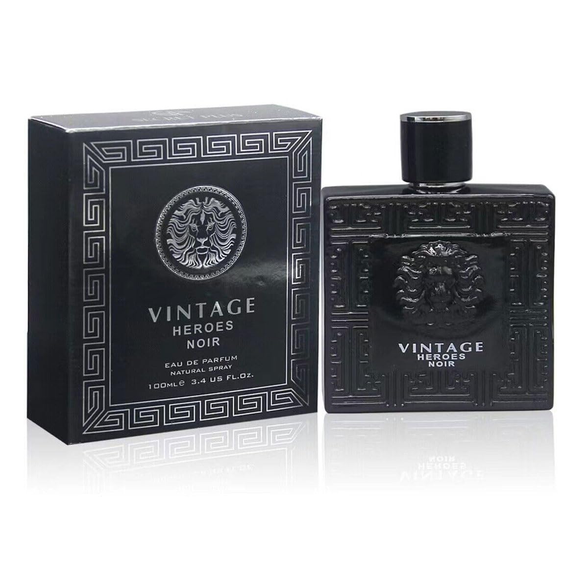 Secret Plus Vintage Heroes Noir Cologne for Men/Eau de Parfum Natural Spray Vaporizateur 3.4 oz 100 ml / FL2397 Beauty & Personal Care CEROD