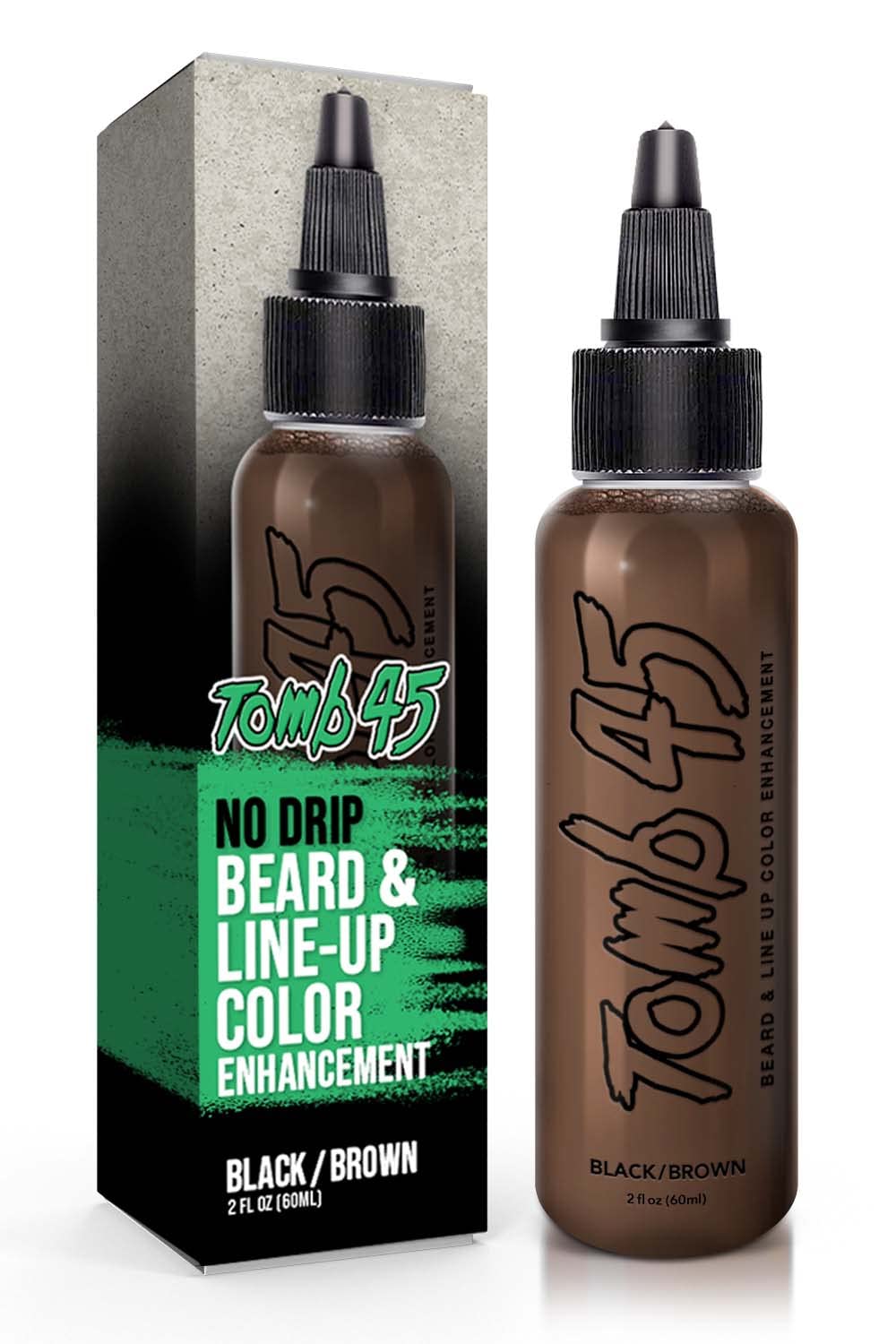 Tomb45 Beard & Lineup Enhancement (Brown/Black) - Water-proof, Shampoo safe, Safe on Skin Beauty & Personal Care Tomb 45