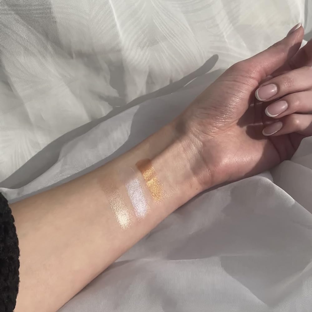 Phase Zero Makeup Cream Highlighter - "Burning Rose" - 2.4g / 0.084oz - Quad Refill - For a Long Lasting, Natural, Radiant Glow Beauty & Personal Care PHASE ZERO