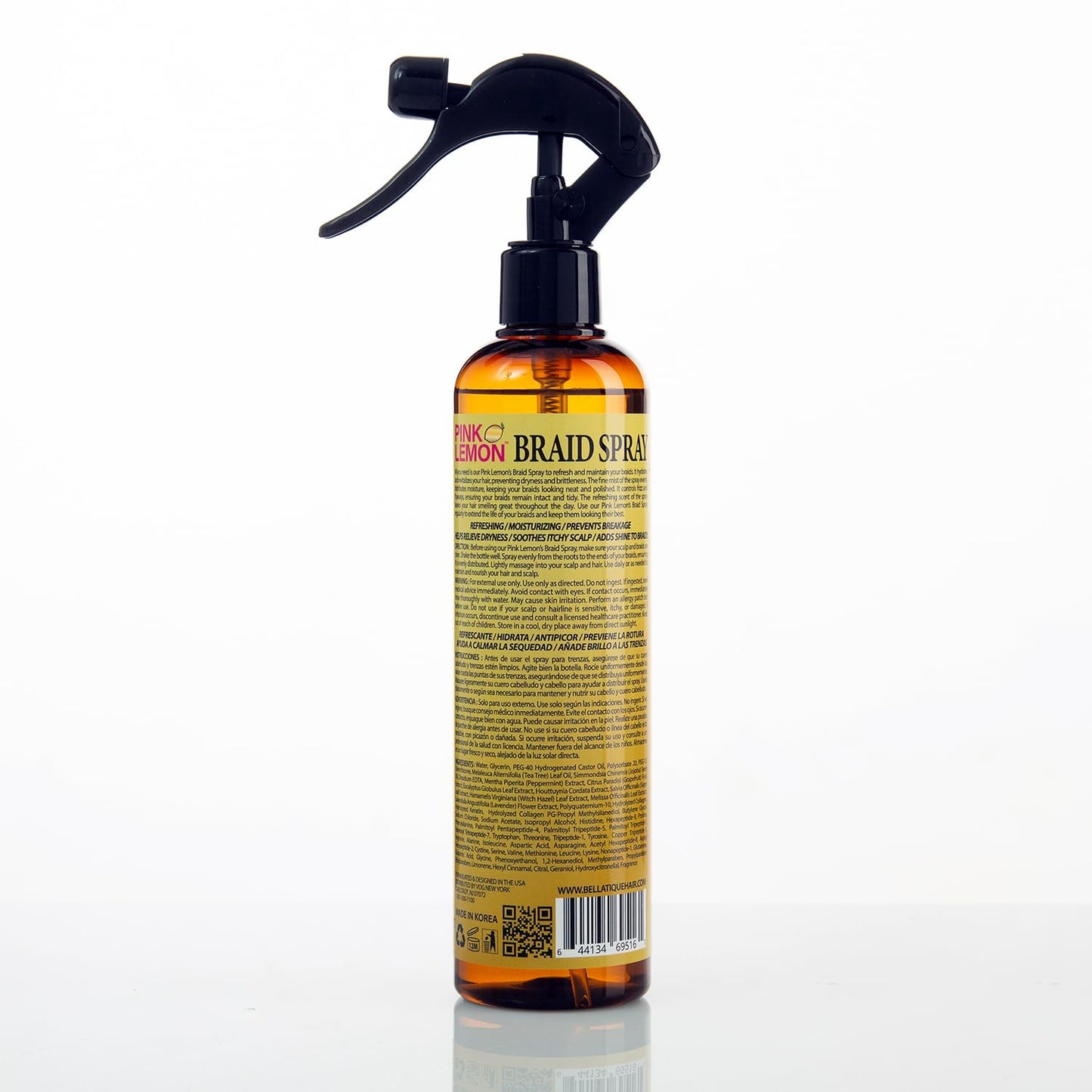 PINK LEMON Braid Spray for Hair, Moisturizing and Refreshing Formula, 10 fl oz Beauty & Personal Care PINK LEMON