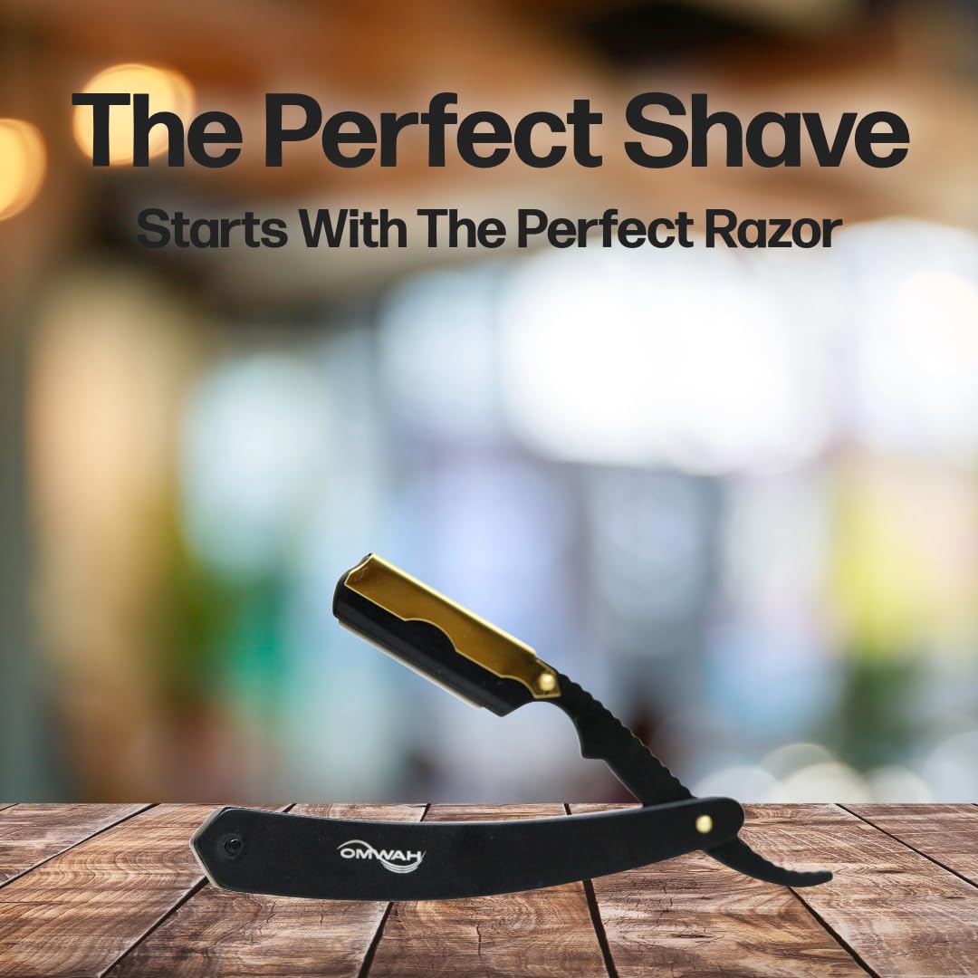 OMWAH - Professional Barber Straight Edge Razor (Swing Lock) Beauty and Personal Care OMWAH