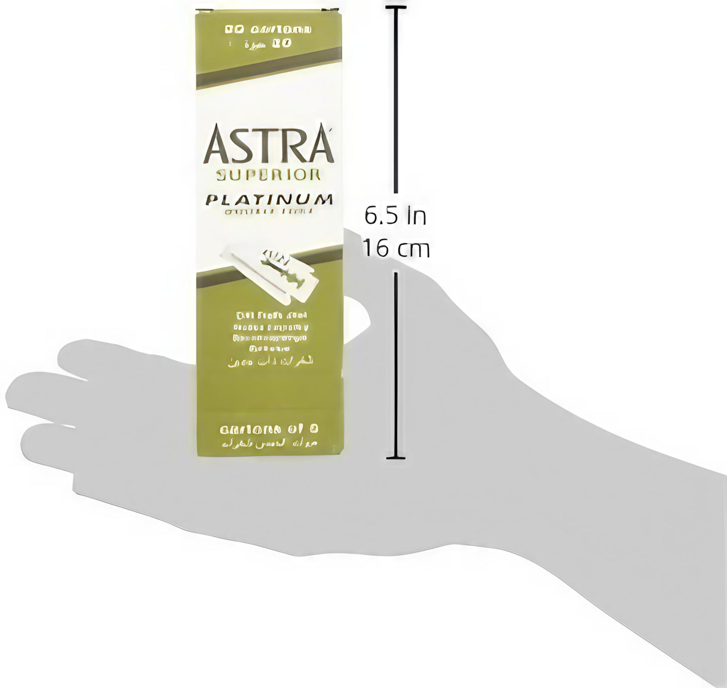 Astra Platinum Double Edge Safety Razor Blades,100 Blades (20 x 5) Beauty and Personal Care ASTRA