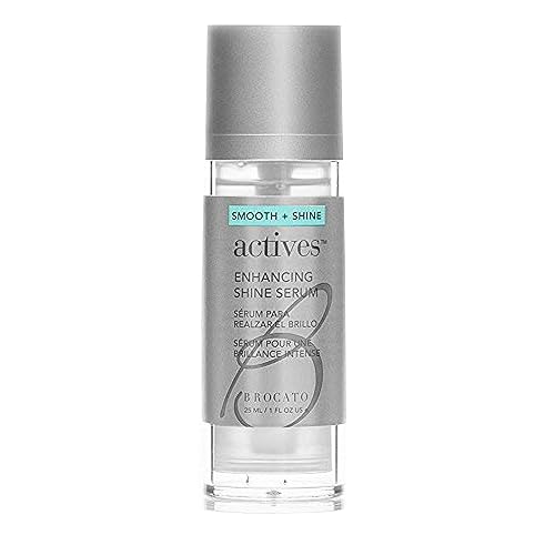Brocato Actives Enhancing Shine Serum: Anti Frizz Smoothing Treatment for Damaged Hair - Leave In Product with Natural Oil to Repair / Control Dry Beauty & Personal Care Brocato