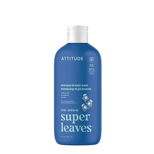 ATTITUDE Shampoo and Body Wash for Kids, EWG Verified Hair and Body Cleanser, Dermatologically Tested Soap, Plant and Mineral Based Bath Products Beauty & Personal Care ATTITUDE