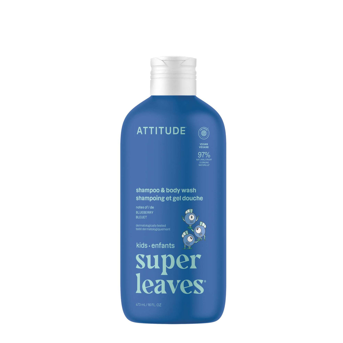 ATTITUDE Shampoo and Body Wash for Kids, EWG Verified Hair and Body Cleanser, Dermatologically Tested Soap, Plant and Mineral Based Bath Products Beauty & Personal Care ATTITUDE