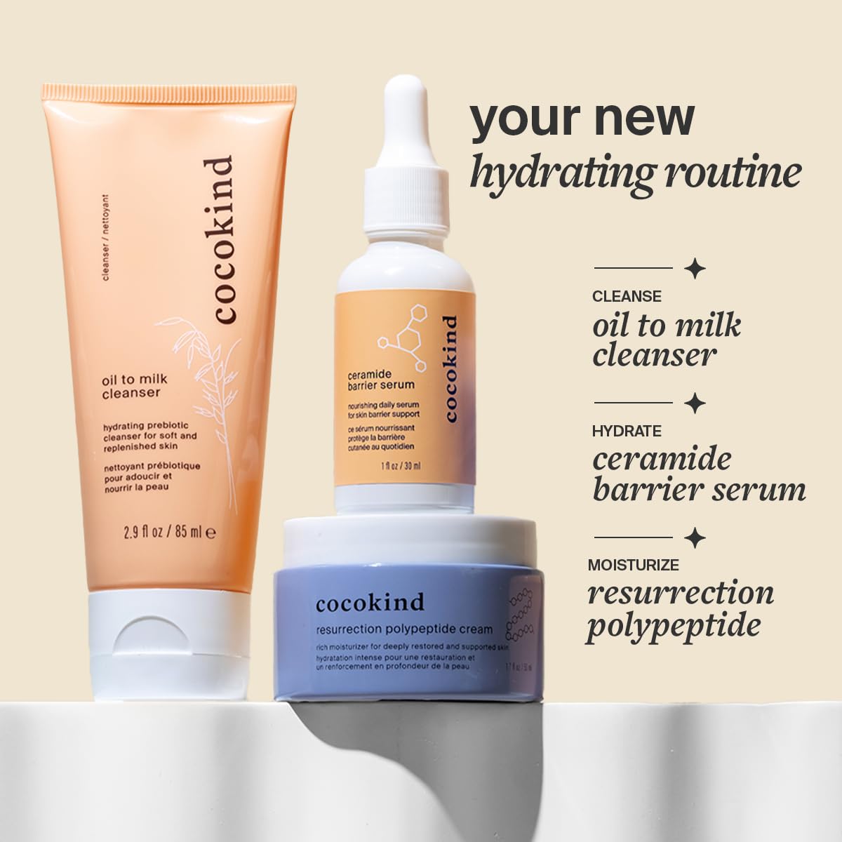 Cocokind Ceramide Barrier Serum, Hydrating Serum to Reduce Dryness, All Skin Types including Sensitive Skin, Fragrance Free, Cruelty Free, 1 fl oz Beauty & Personal Care Cocokind