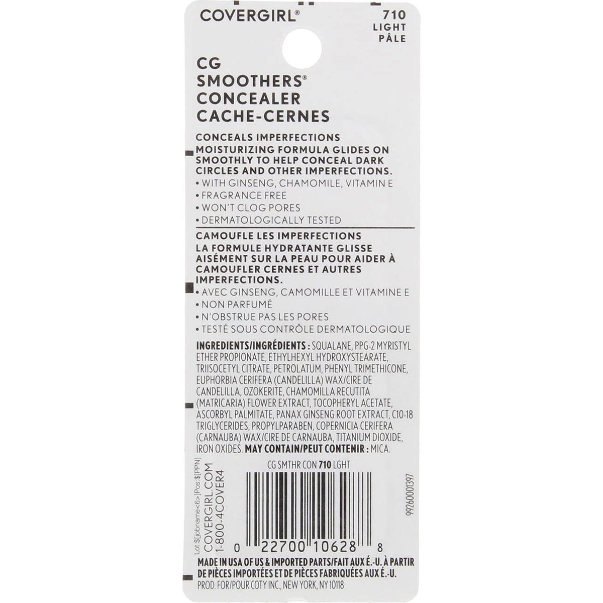 CoverGirl CG Smoothers Concealer - Light (710) - 2 pk Beauty & Personal Care COVERGIRL