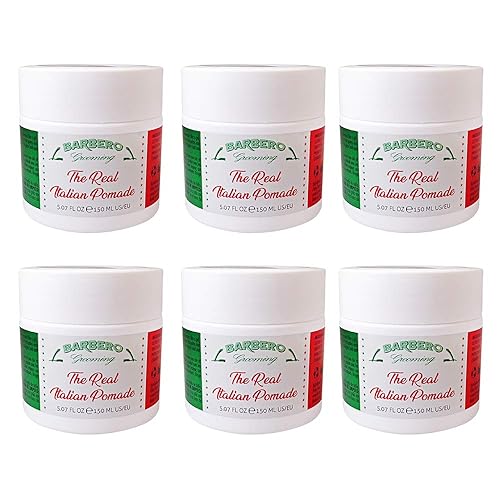 Barbero Grooming the Real Italian Pomade Medium Hold 5.07 oz / 150 ml pack of 6 Beauty & Personal Care Barbero