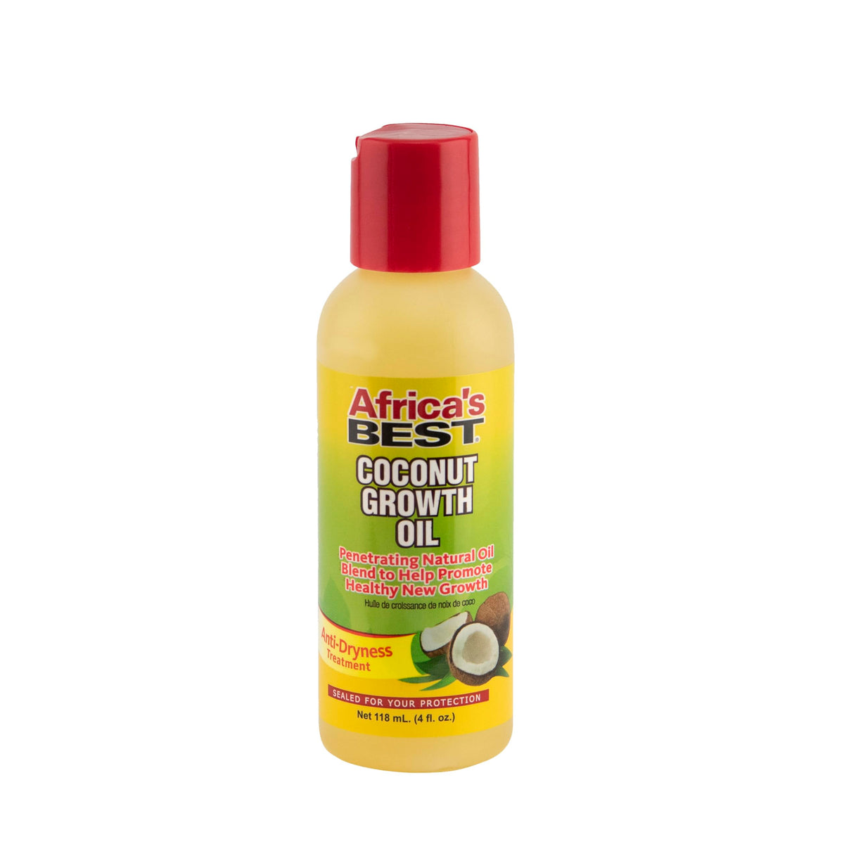 Africa's Best - Coconut Growth Oil, Enriched With Natural Vitamins & Essential Fatty Acids, Daily moisturizer or Hot Oil Treatment, Nourishes Your