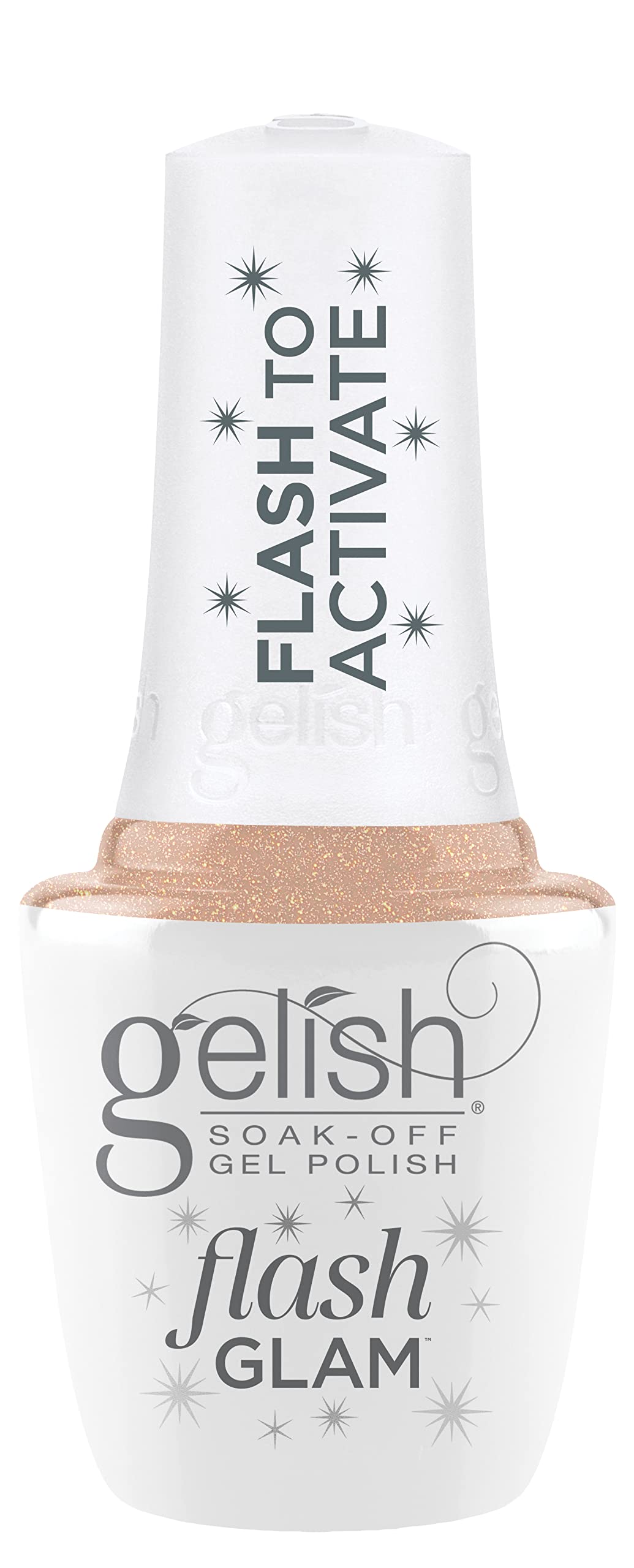 Gelish Flash Glam Sparkling Glitter Gel Polish - Bright Up My Alley, 15 mL