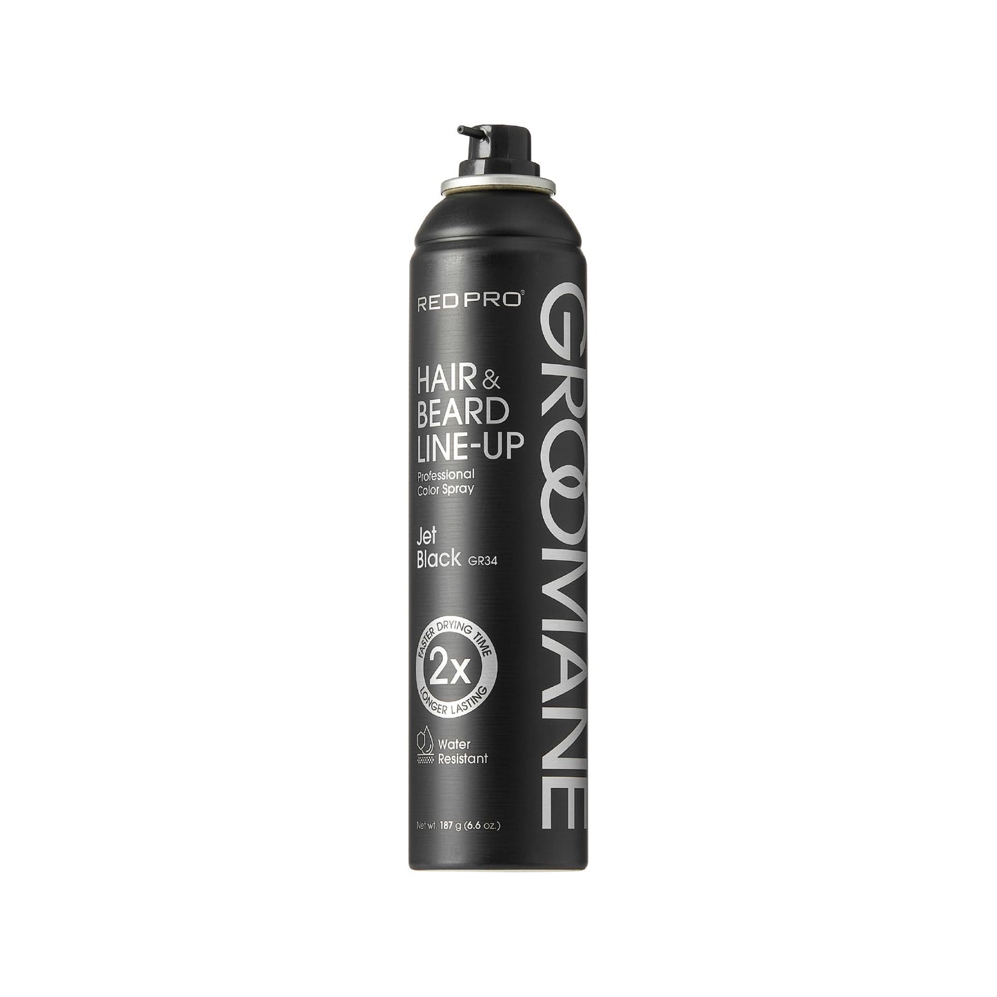 RED Pro GROOMANE Temporary Color Spray for Hair & Beard Line-Up, Barber Grade, Quick-Drying, 2X Longer-Lasting (Up to 20 Washes), Precision Nozzle, No Beauty & Personal Care RED Pro