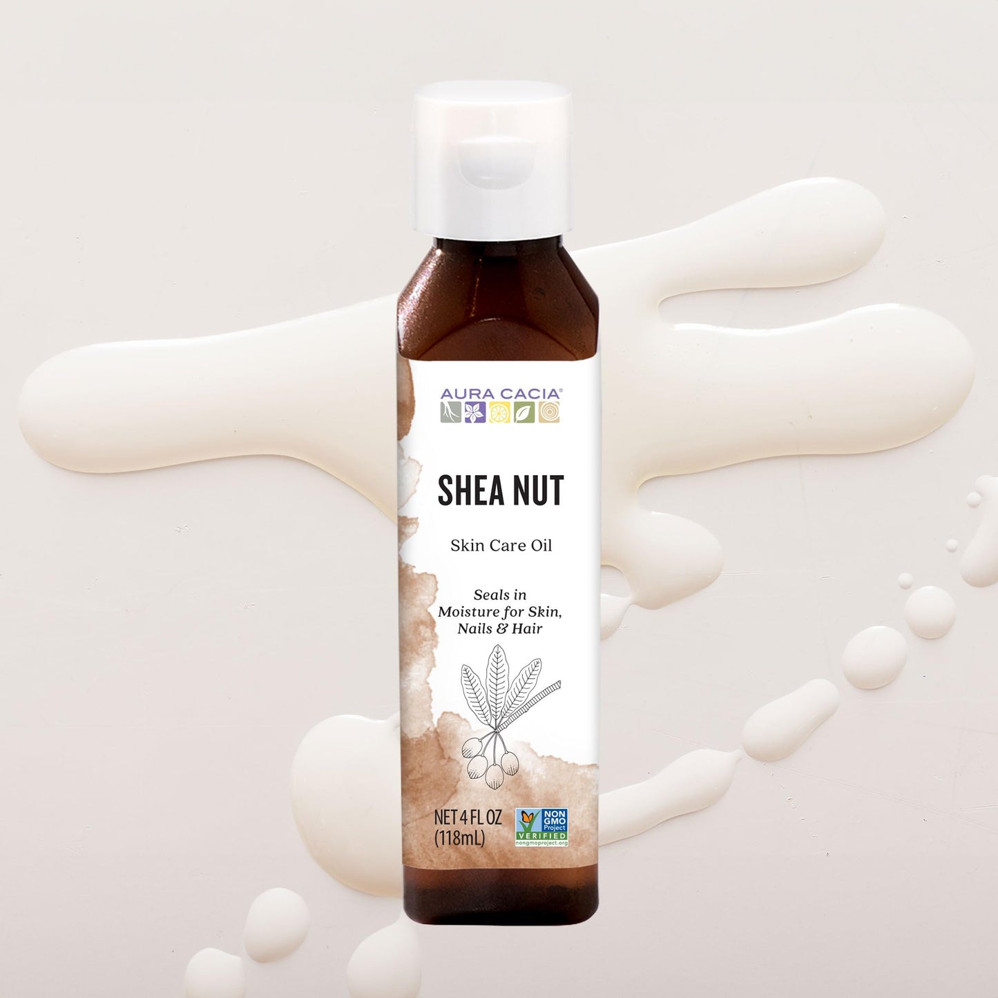 Aura Cacia Nourishing Shea Nut Oil | Multi-Purpose Nourishment Oil | 4 fl oz. Beauty & Personal Care Aura Cacia