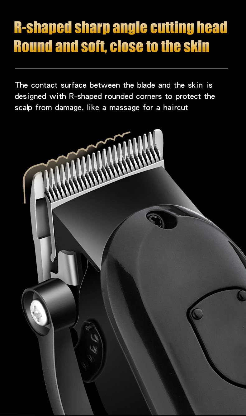 GLESVOWIO Household Digital Display Professional Hair Clipper Clippers and Trimmers Set with 4 Guide Combs Electric Cutting Machine Low Noise Beauty and Personal Care GLESVOWIO