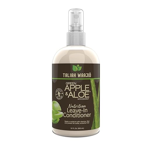 Taliah Waajid Green Apple & Aloe Nutrition Leave-In Conditioner with Coconut | Curl Moisturizer Vitamins, Fiber, and Protein Formula | Softer Beauty & Personal Care Taliah Waajid black earth products