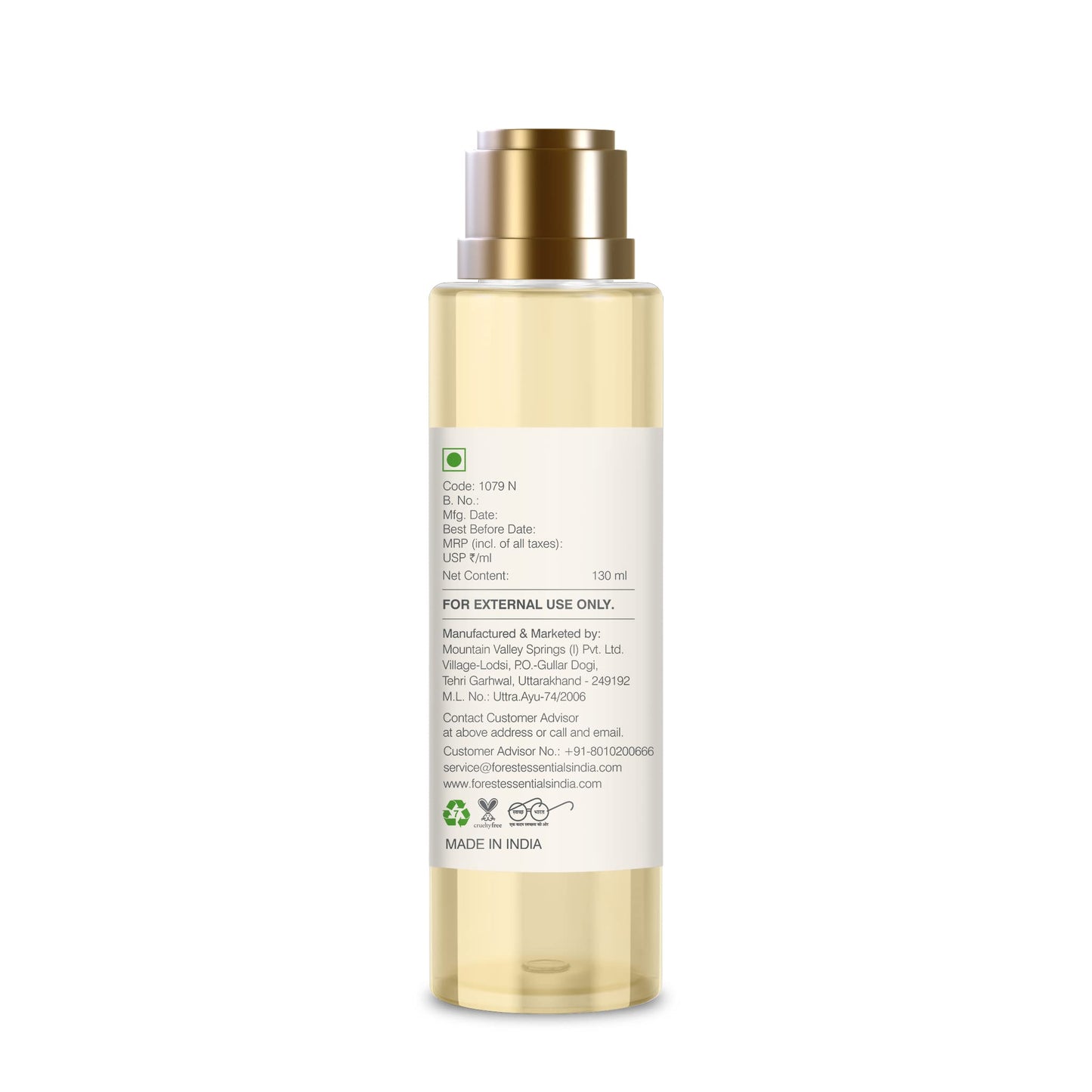 Forest Essentials After Bath Oil Nargis 130 ml (Body Oil) Beauty and Personal Care Forest Essentials