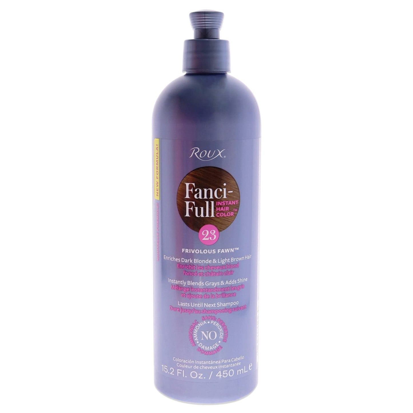 Roux, Fanci-Full Instant Hair Color Rinse, 23 Frivolous Fawn ,Temporarily Evens Tones, Blends Away Gray, 15.2 Oz Beauty & Personal Care Roux