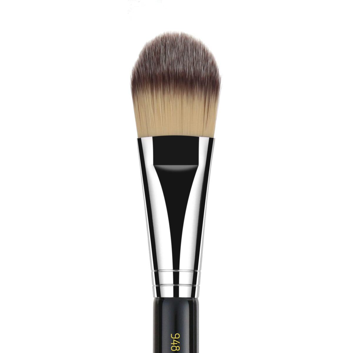 Bdellium Tools Professional Makeup Brush - Maestro Series 948 Foundation - With Soft Synthetic Fibers, For Even Application & Perfect Finish (Black