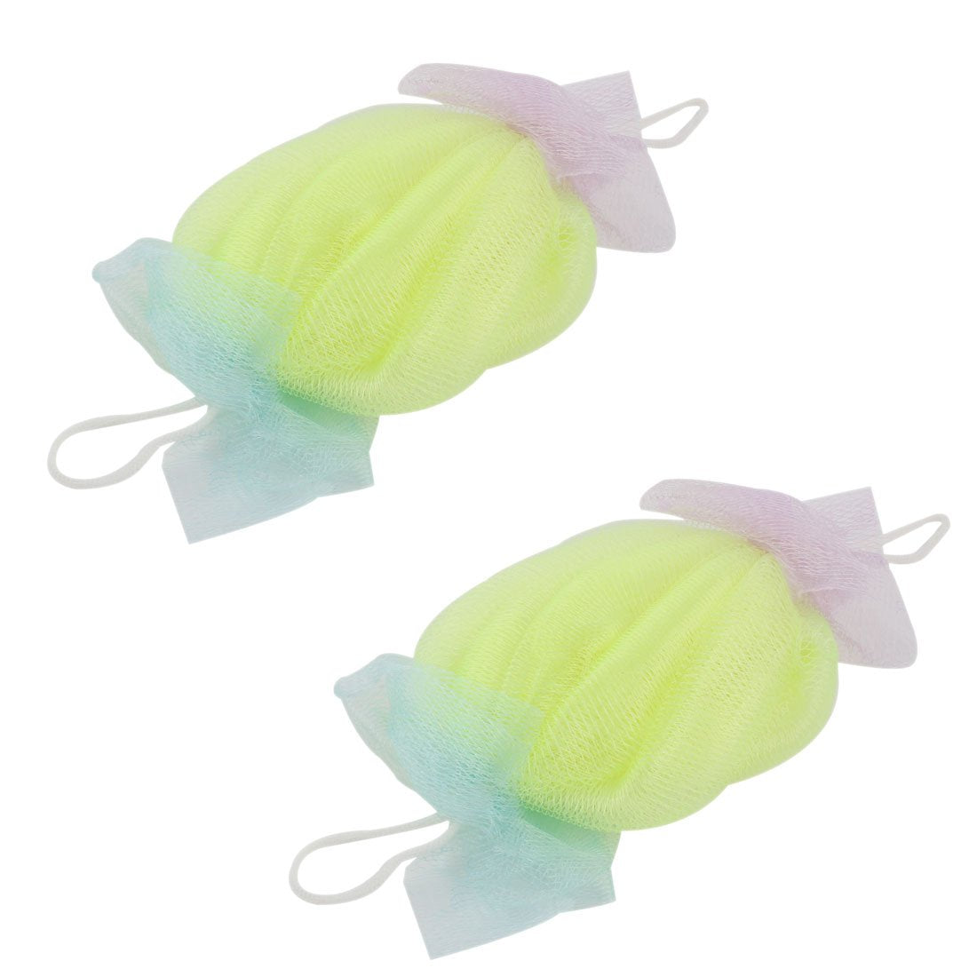 Ruilogod Nylon Bathroom Travel Washing Foam Bubble Puff Mesh Bath Shower Sponge Ball 2pcs (id: 0ee 381 0e9 8f7 fa9 Beauty and Personal Care Ruilogod