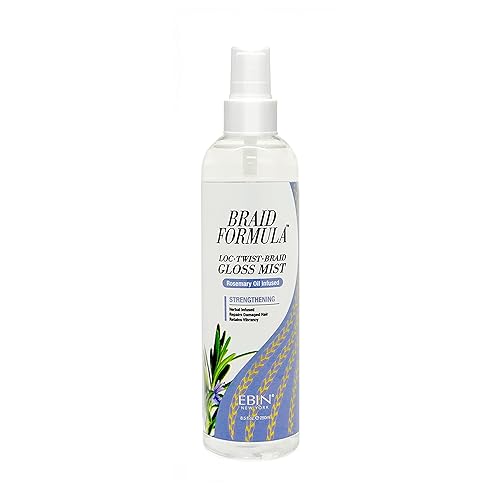 EBIN NEW YORK Braid Formula Loc Twist Braid Gloss Mist - Rosemary Oil Infused, Strengthening, Hydrating, Moisturizing, Scalp Hair mist, Itch relief Beauty & Personal Care EBIN NEW YORK